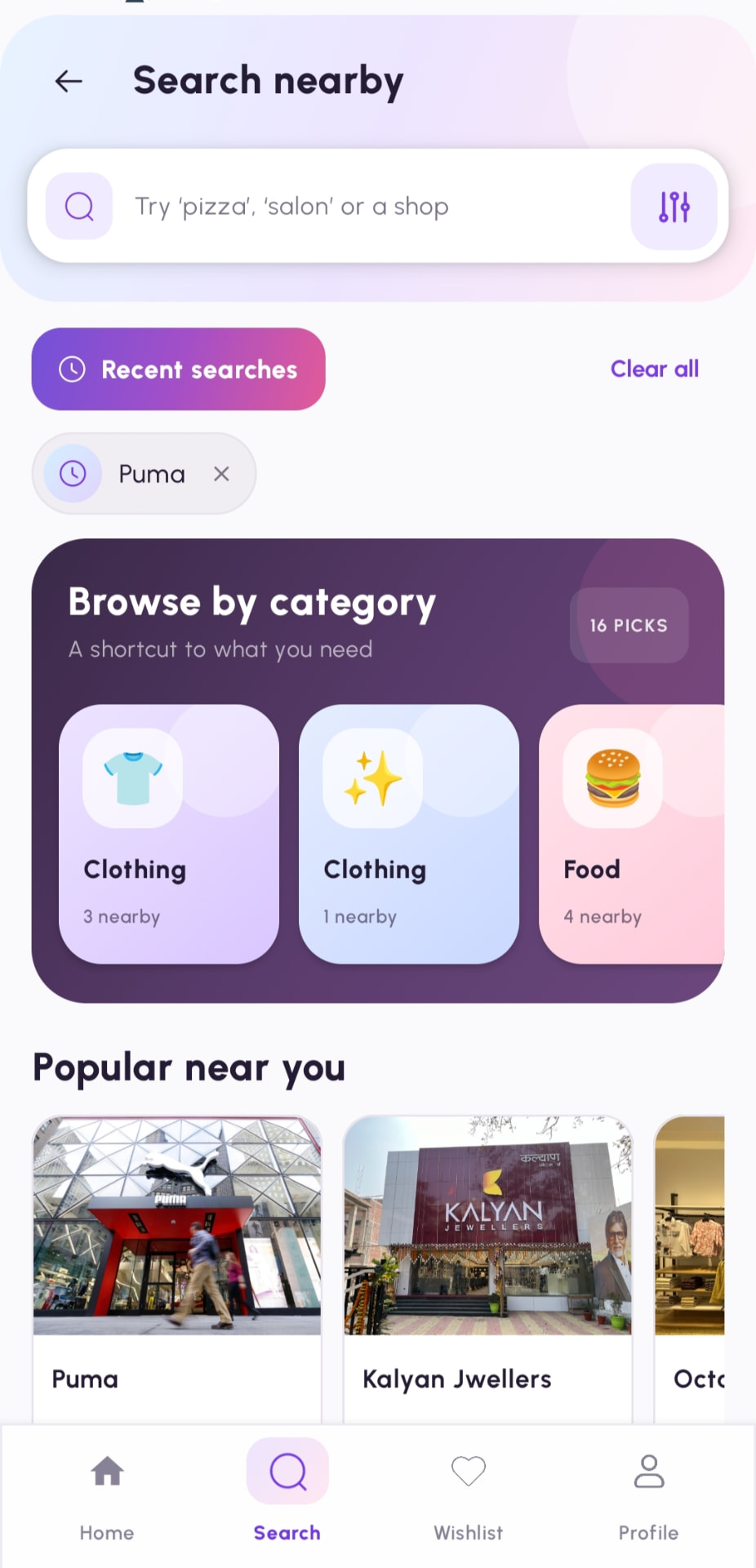 Grabio search nearby and browse by category